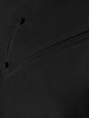 Premium Emirati Thobe — Black
