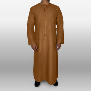 Premium Emirati Thobe — Cinnamon