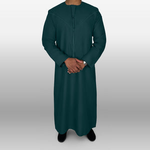 Premium Emirati Thobe — Emerald
