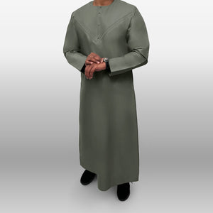 Premium Emirati Thobe — Grey