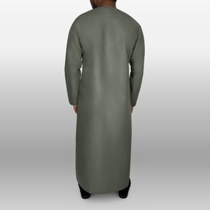 Premium Emirati Thobe — Grey
