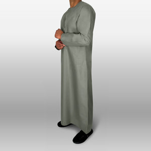 Premium Emirati Thobe — Grey
