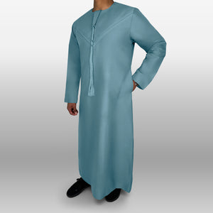 Premium Emirati Thobe — Light Blue