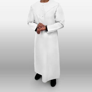 Premium Emirati Thobe — White