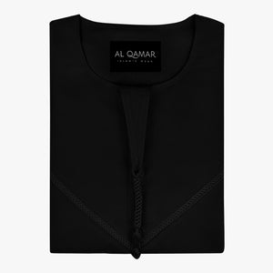 Premium Emirati Thobe — Black