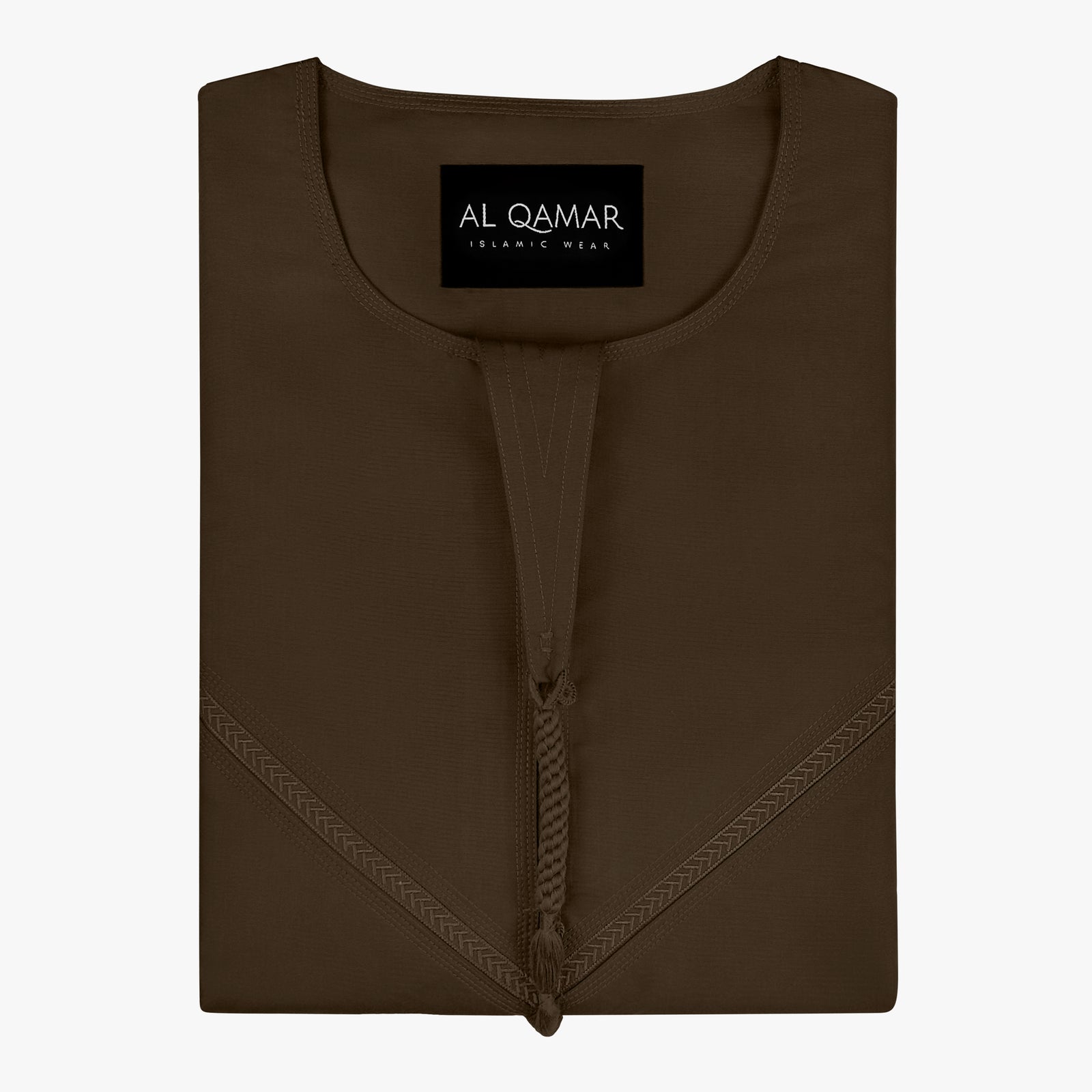 Premium Emirati Thobe — Dark Brown