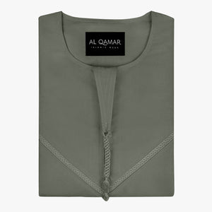 Premium Emirati Thobe — Grey