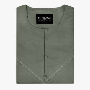 Premium Emirati Thobe — Grey