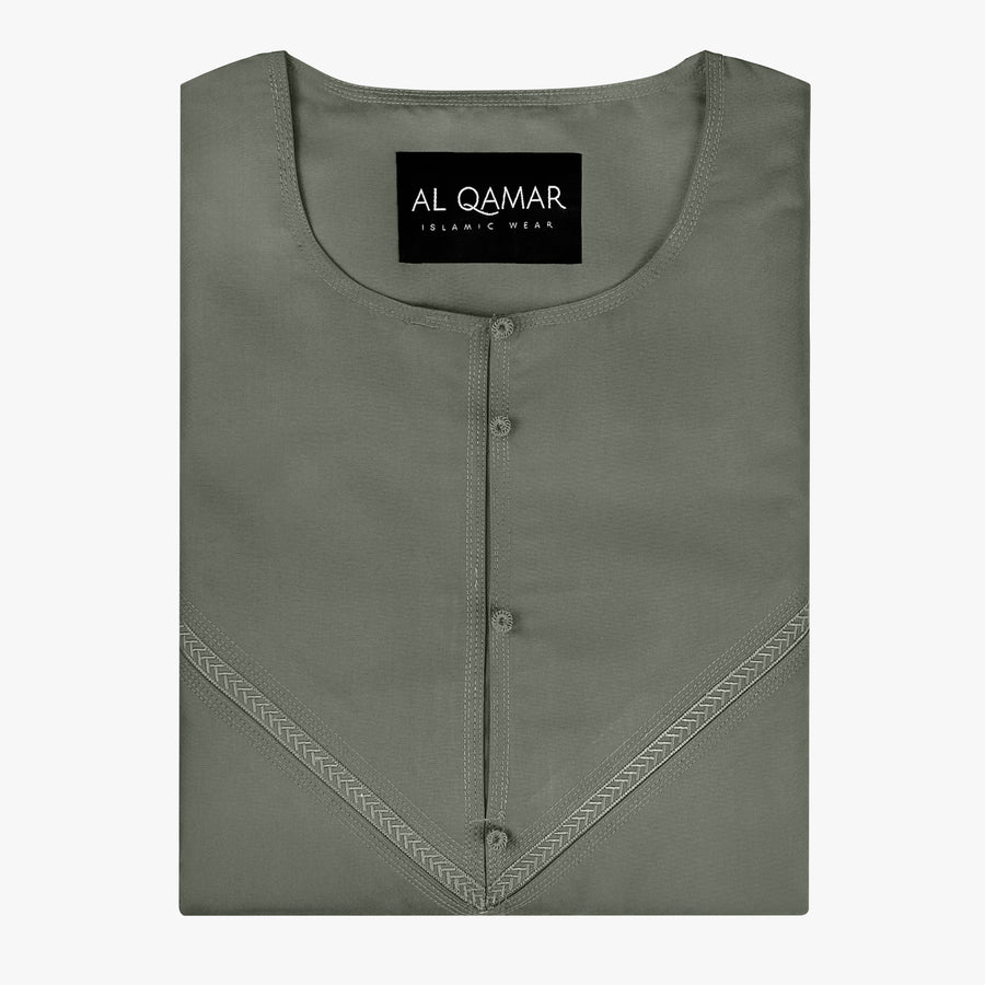 Premium Emirati Thobe — Grey