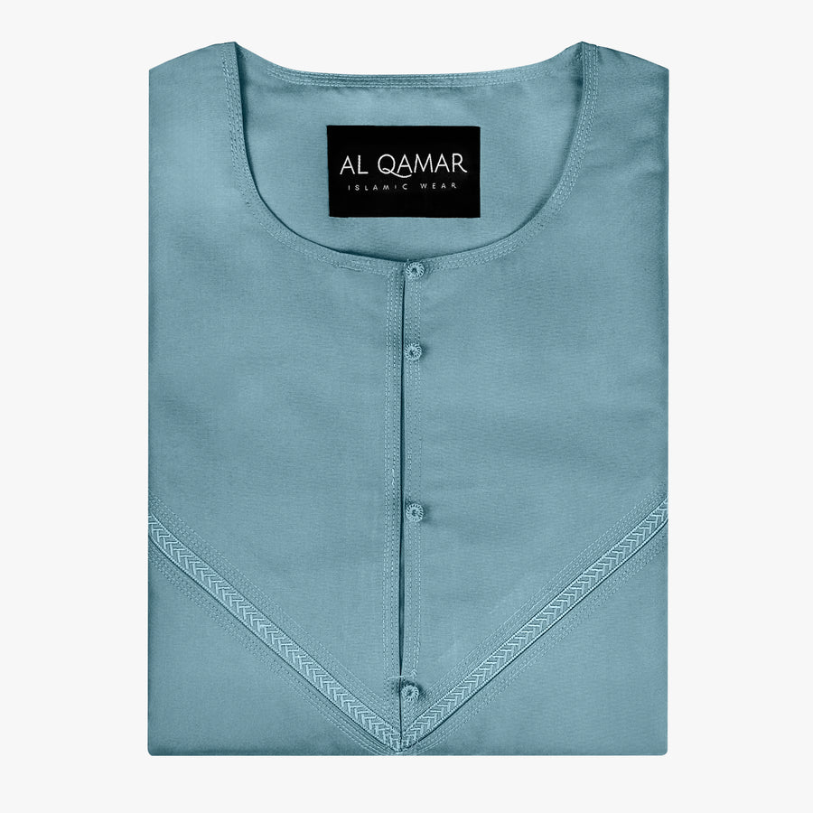 Premium Emirati Thobe — Light Blue