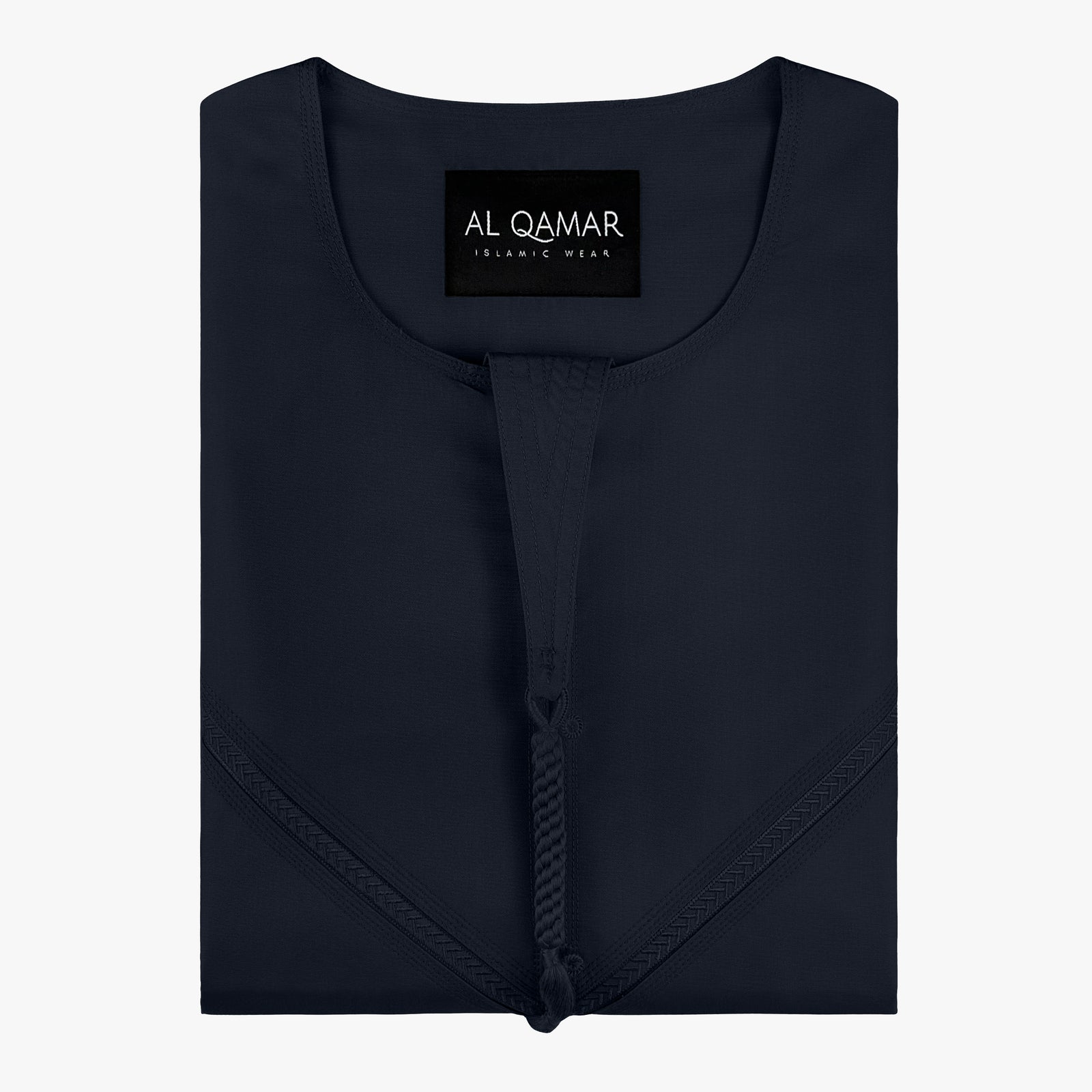 Premium Emirati Thobe — Navy Blue