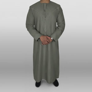Premium Emirati Thobe — Grey